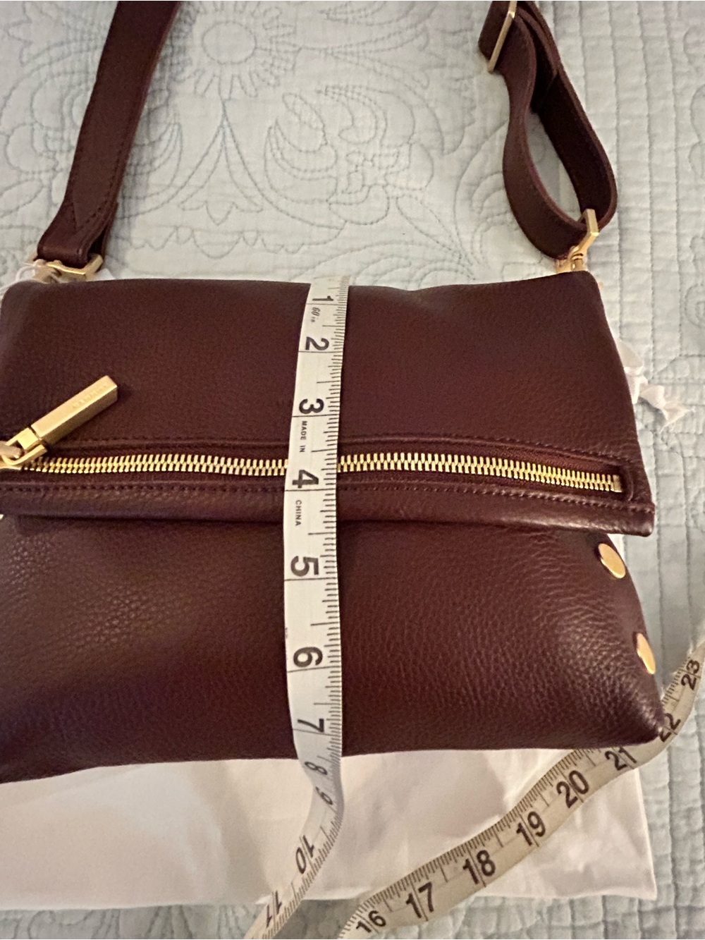 Hammitt Medium VIP cherrywood red pebbled leather crossbody purse, new with tags - Picture 14 of 16